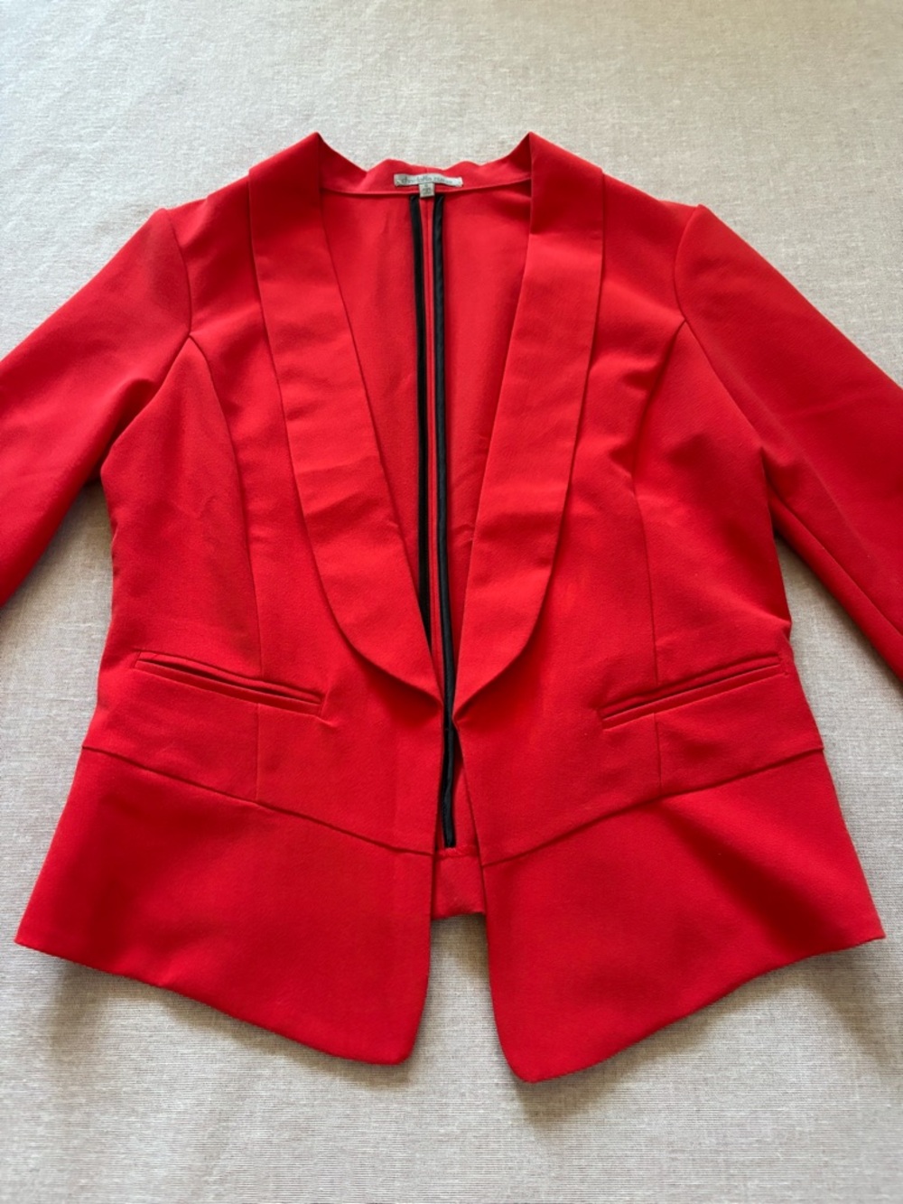 Charlotte Russe vintage Y2K red work academia jacket blazer size S